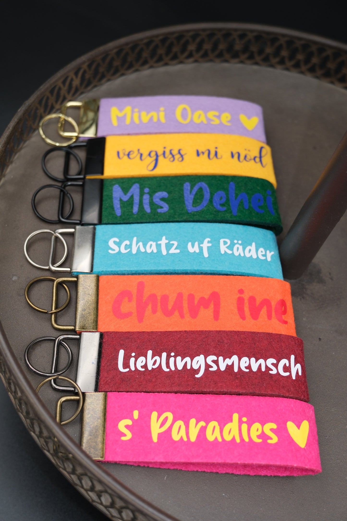 Filz Schlüsselanhänger von Stück Werk - handmade